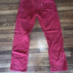 Levi’s Men’s Red Corduroy Pants 36”W 32”L